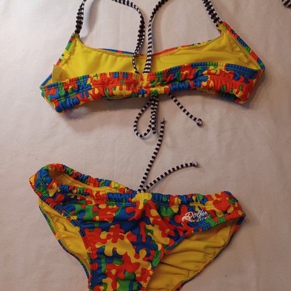 Dolfin, Sport Bikini, Jigsaw Pattern, Women's M - Picture 2 of 3